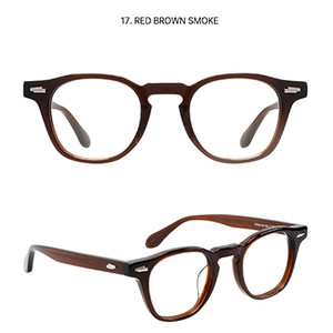 애쉬크로프트 긴즈버그 레드브라운 46사이즈 뿔테안경
