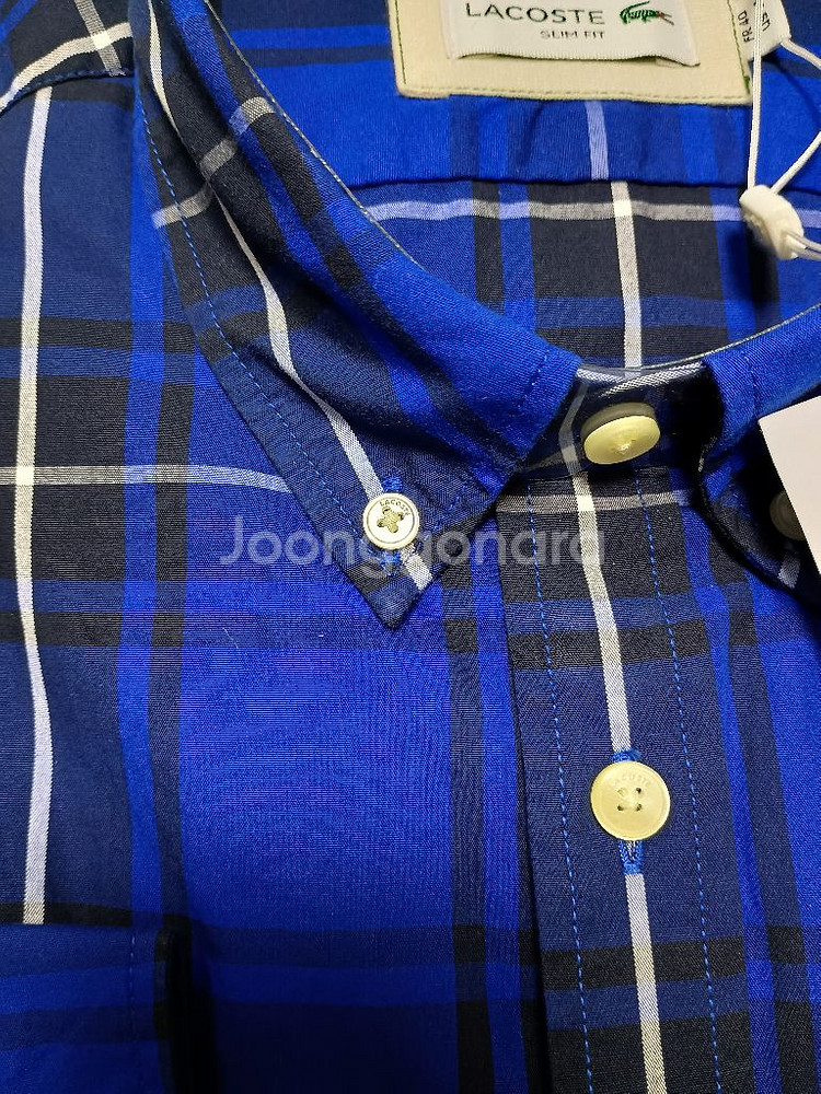 라코스테 슬림핏 포플린 셔츠 (m 40사이즈)--1