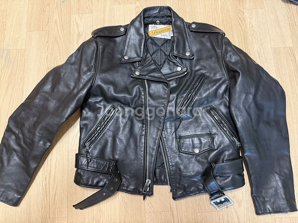 Schott 쇼트 가죽자켓 퍼펙토 618팜(42)--0