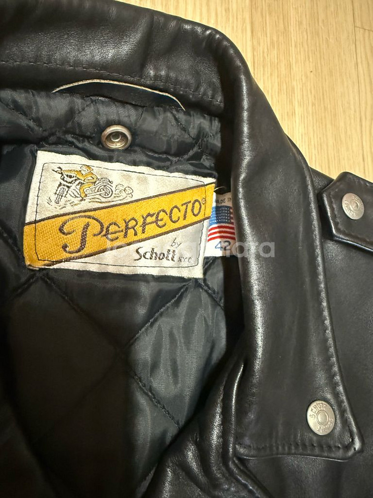 Schott 쇼트 가죽자켓 퍼펙토 618팜(42)--3