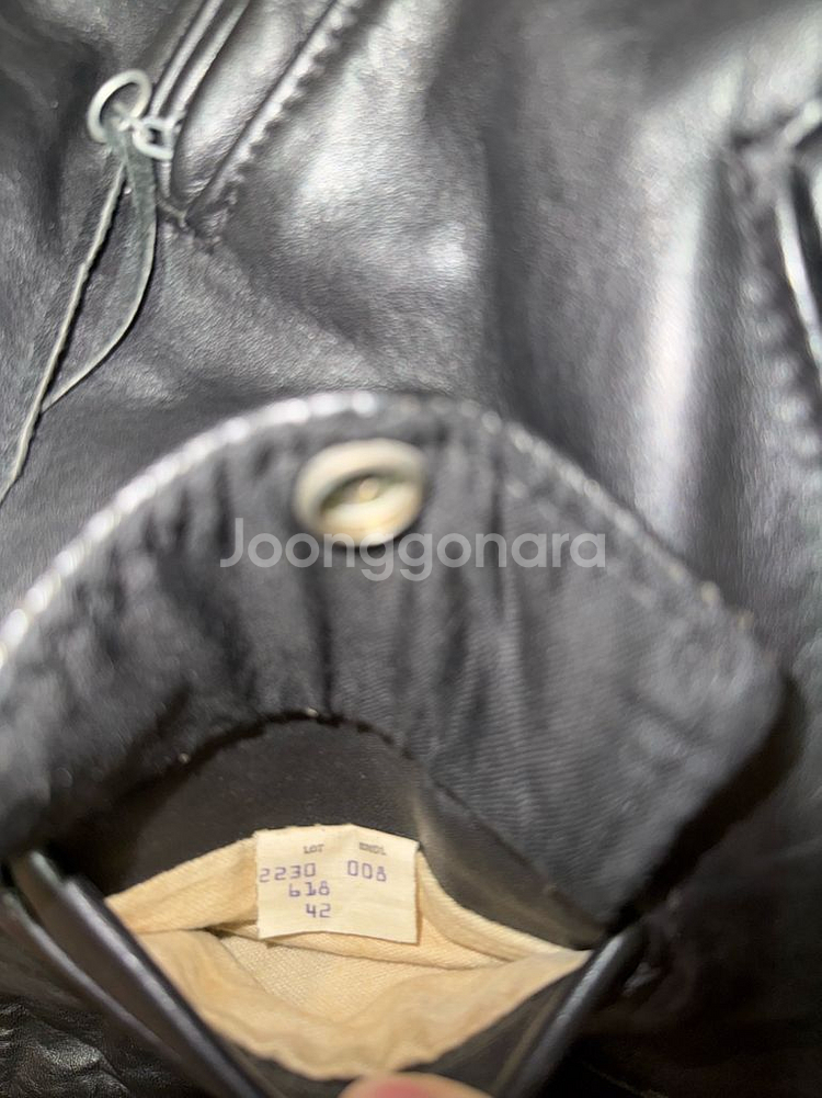 Schott 쇼트 가죽자켓 퍼펙토 618팜(42)--6