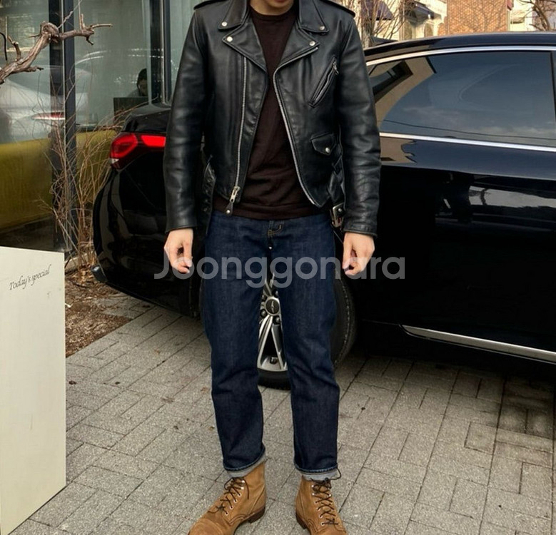 Schott 쇼트 가죽자켓 퍼펙토 618팜(42)--7