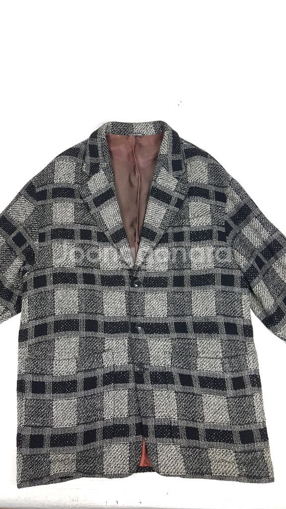 그리슬리 회색 첵크 오버핏 남성 트위드 자켓--2