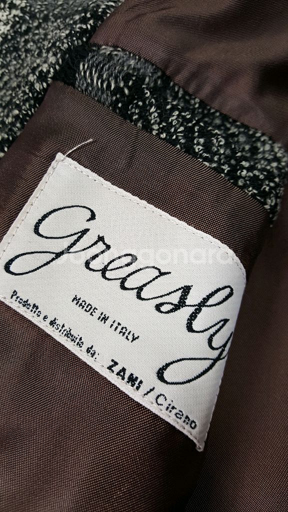 그리슬리 회색 첵크 오버핏 남성 트위드 자켓--7