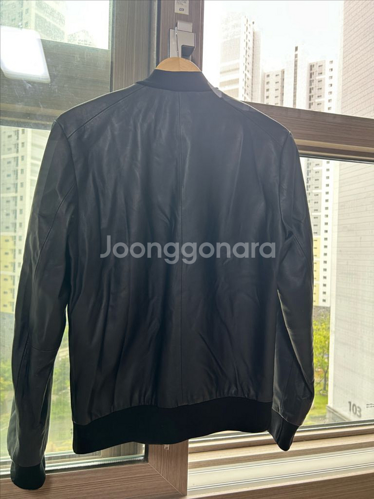띠어리 theory 네이비 가죽자켓 xs(95)--5