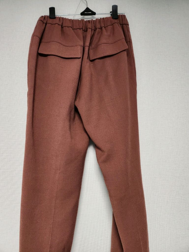 sj 레터링 벨트 포인트 팬츠--3