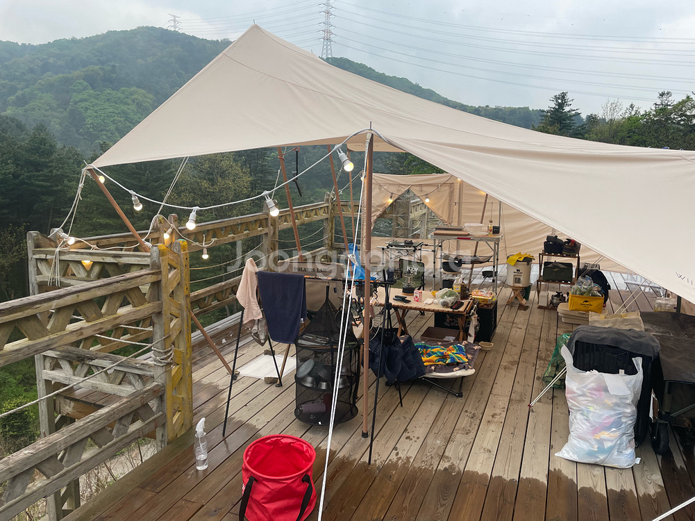 위모캠 세라핌 면텐트+타프+윈도우스크린--4