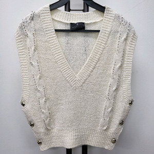 랑방 25SS 알파카 블렌드 브이넥 니트 베스트