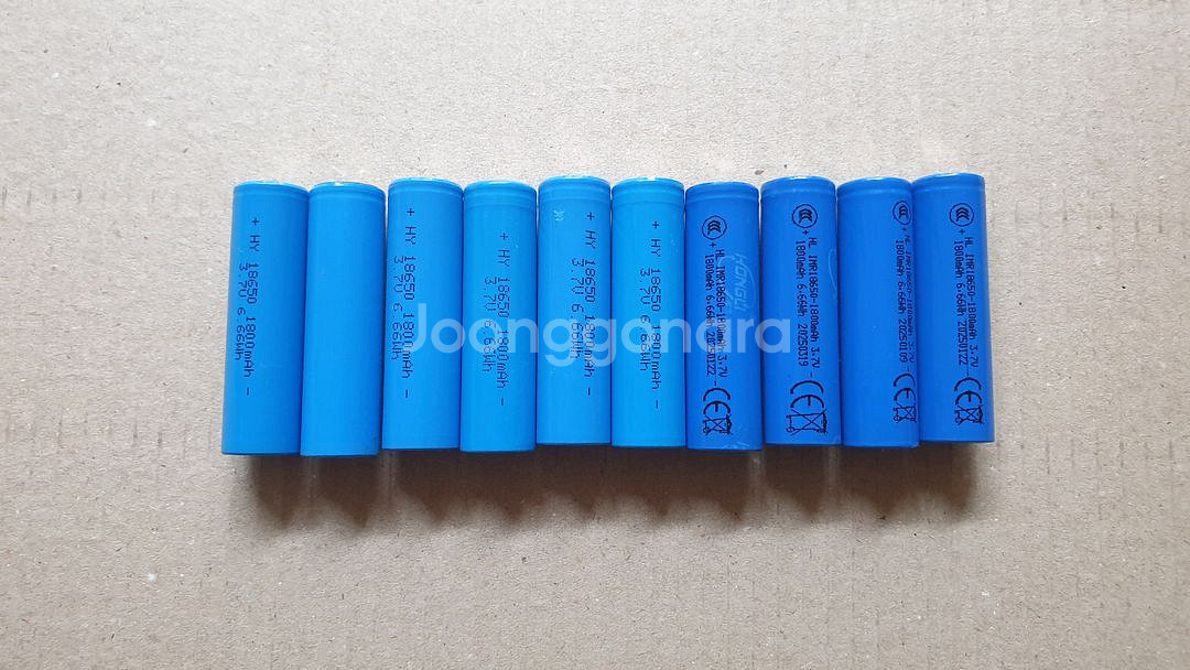 1800mah 18650 충전배터리 10개--0
