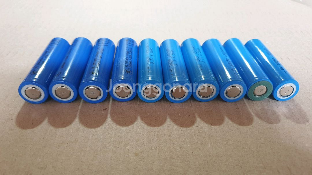 1800mah 18650 충전배터리 10개--2