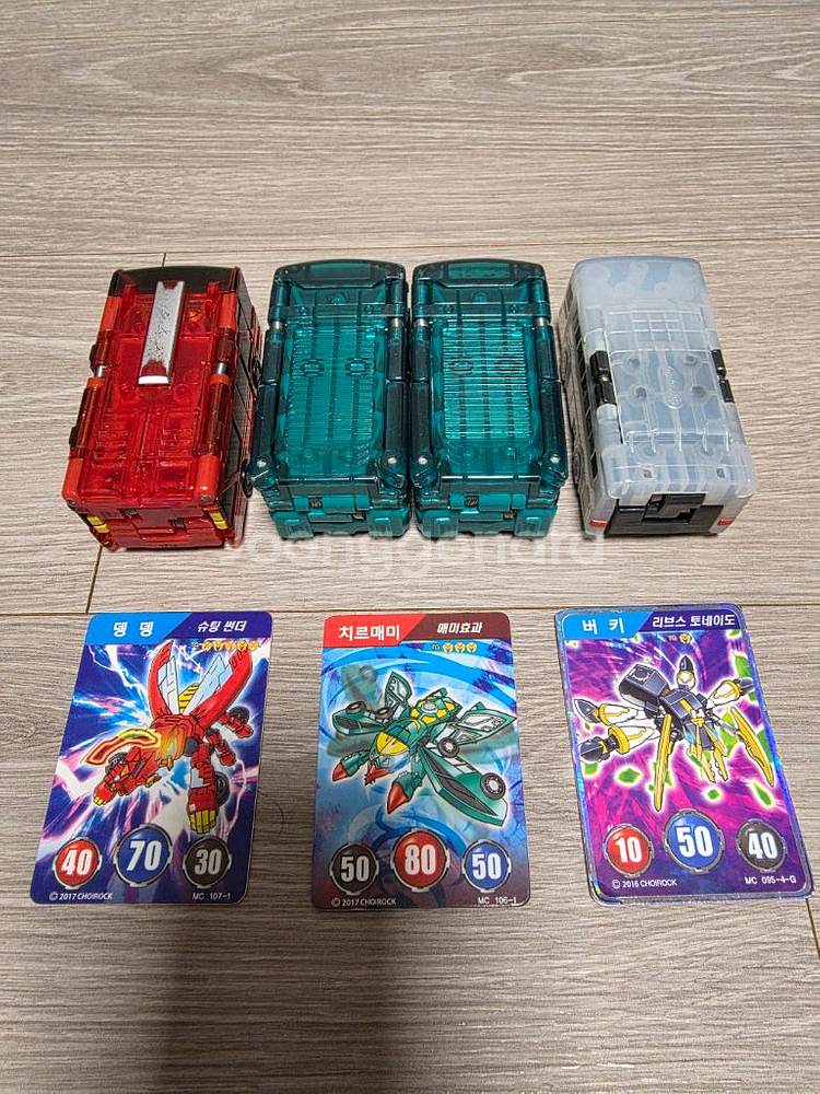 터닝메카드W-곤충 시리즈종-버키,치르매미2개,뎅뎅+메카--5