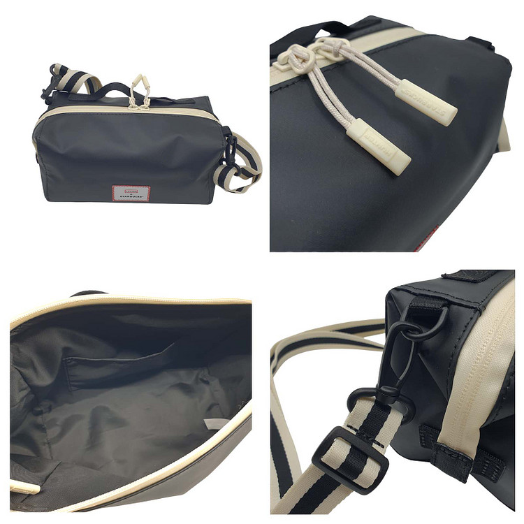 [미사용] 스타벅스x헌터 투웨이 파우치 크로스백 콜라보--5