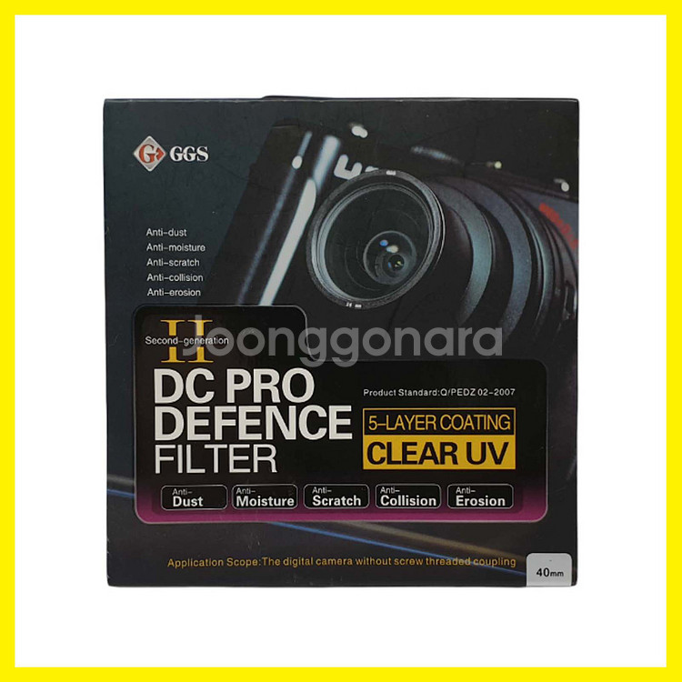 GGS DC 프로 디펜스 카메라 렌즈 필터 40mm--0