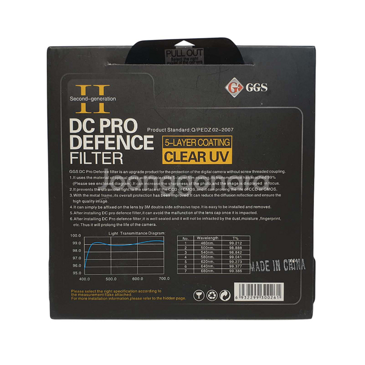 GGS DC 프로 디펜스 카메라 렌즈 필터 40mm--2