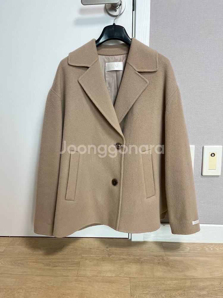 한섬 SJ SJ 핸드메이드 울 캐시미어 코트자켓--0
