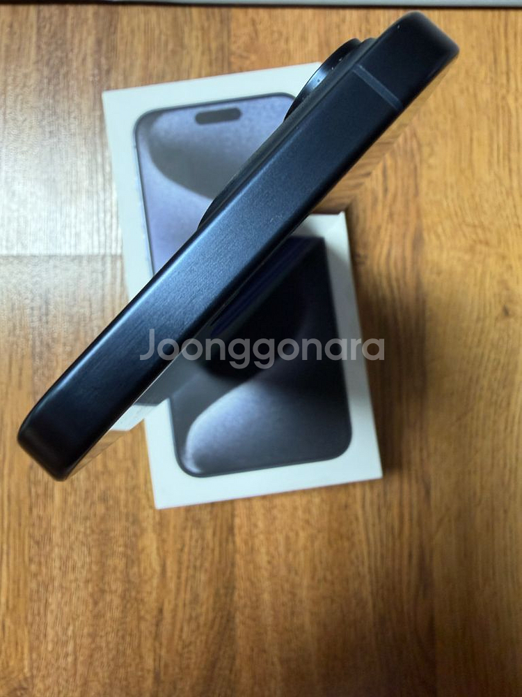아이폰15 Pro max 256gb 티타늄 블루--5