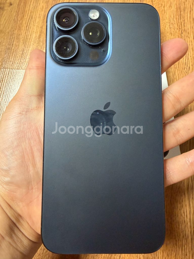 아이폰15 Pro max 256gb 티타늄 블루--7