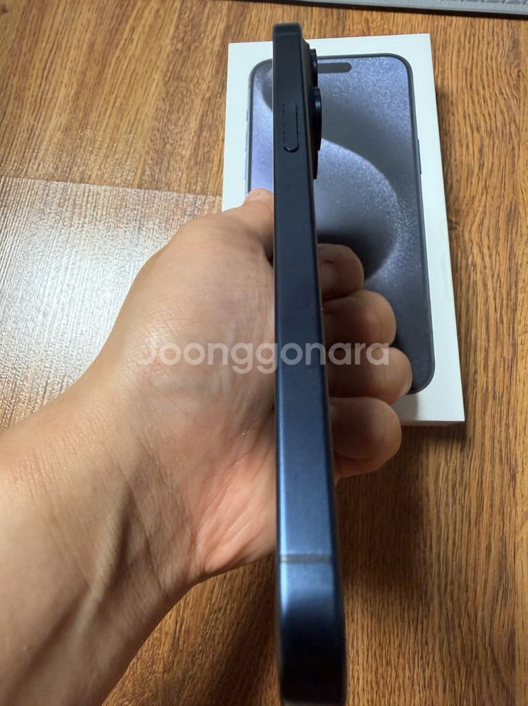 아이폰15 Pro max 256gb 티타늄 블루--6