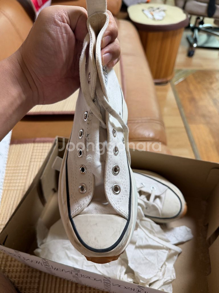 컨버스 런스타 하이크 탑 jw 앤더슨 콜라보 판매.--3