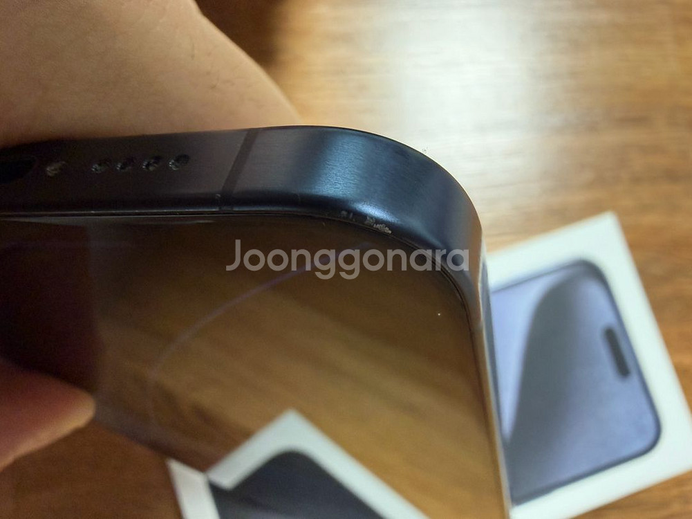 아이폰15 Pro max 256gb 티타늄 블루--15