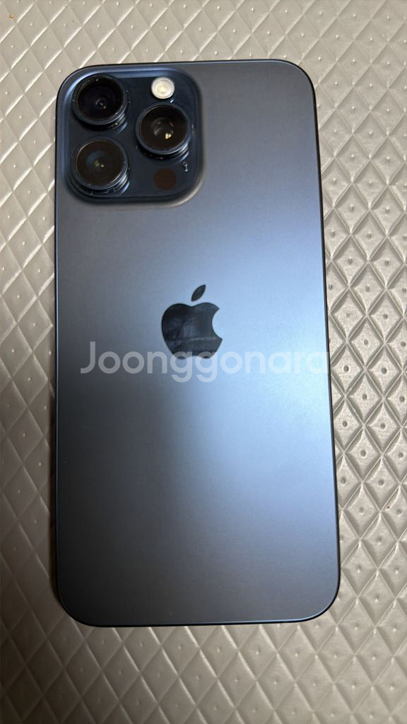아이폰15 Pro max 256gb 티타늄 블루--16