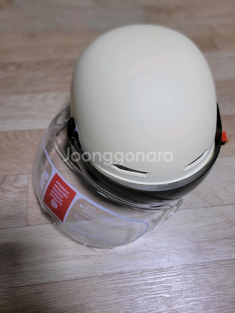 자전거겸오토바이 아이보리 헬멧 팝니다.--4