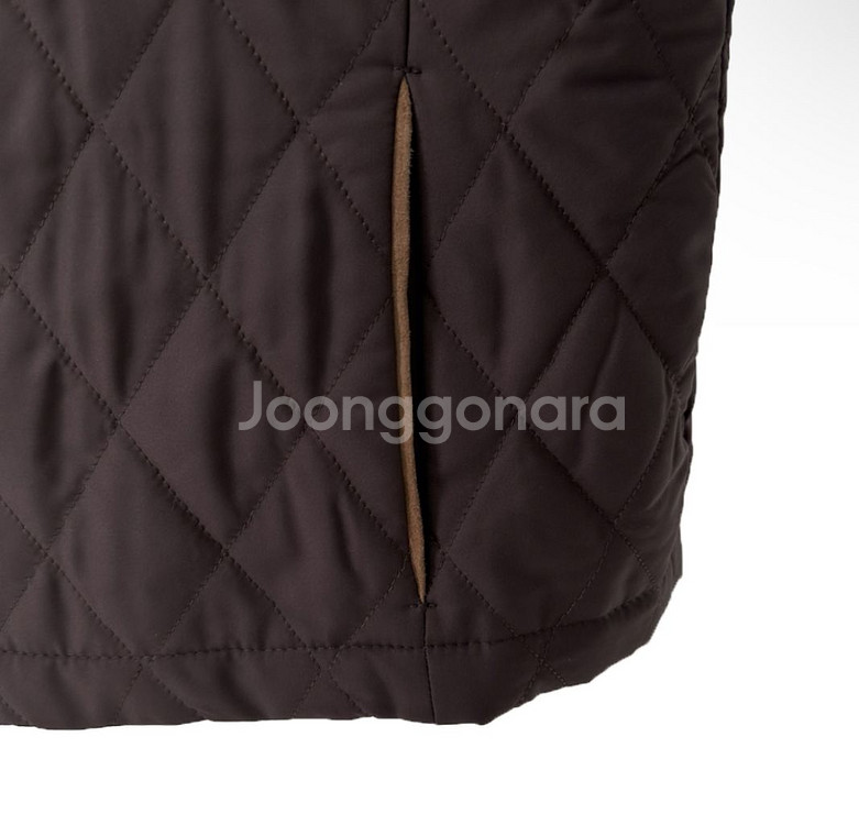 [44] 로로피아나 여성 퀄티드 봄버 자켓 브라운--5