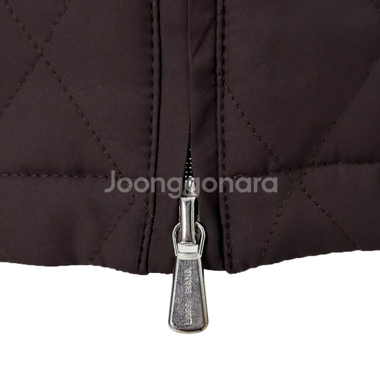 [44] 로로피아나 여성 퀄티드 봄버 자켓 브라운--6