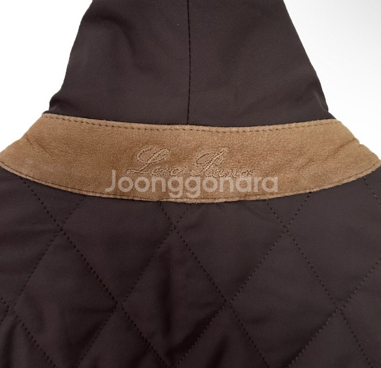 [44] 로로피아나 여성 퀄티드 봄버 자켓 브라운--7