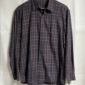 공용 닥스 브라운 체크셔츠 105