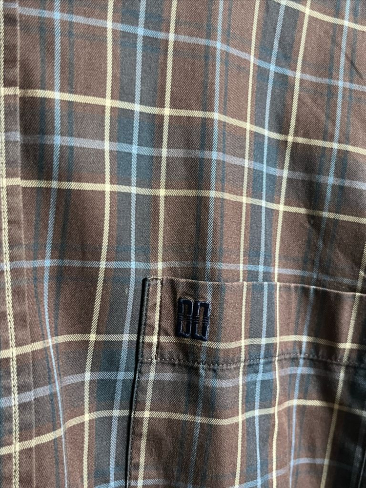 공용 닥스 브라운 체크셔츠 105--3