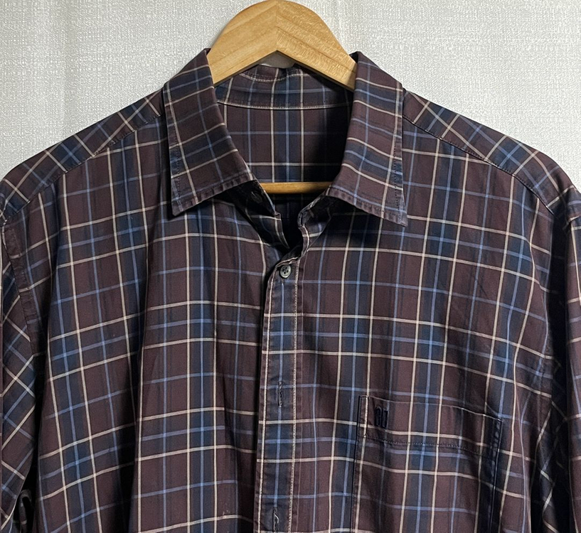 공용 닥스 브라운 체크셔츠 105--4