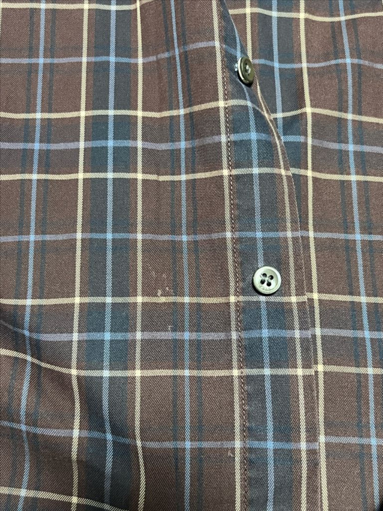 공용 닥스 브라운 체크셔츠 105--6