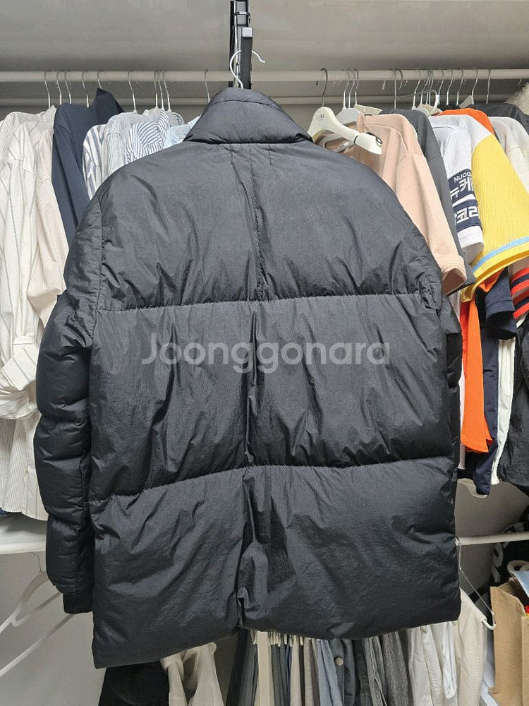 스톤아일랜드 크링클랩스 20fw 논후드숏패딩--5