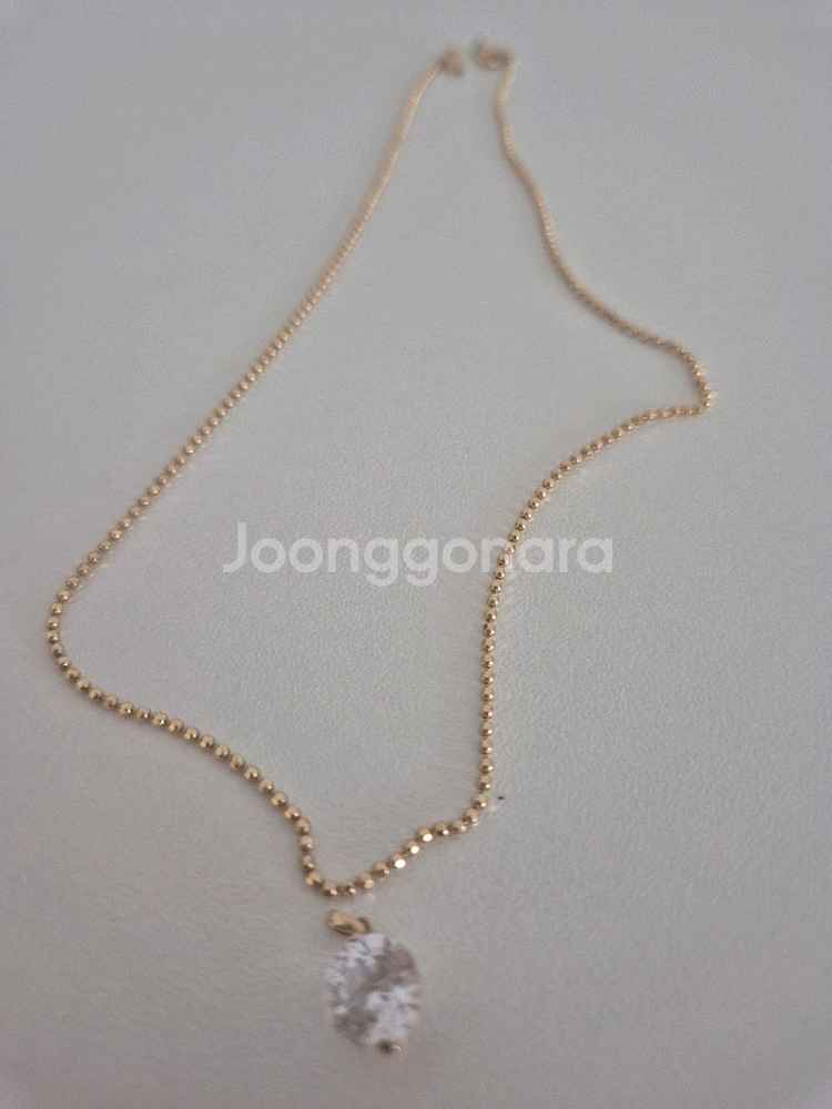 14k 커팅볼체인 목걸이--0
