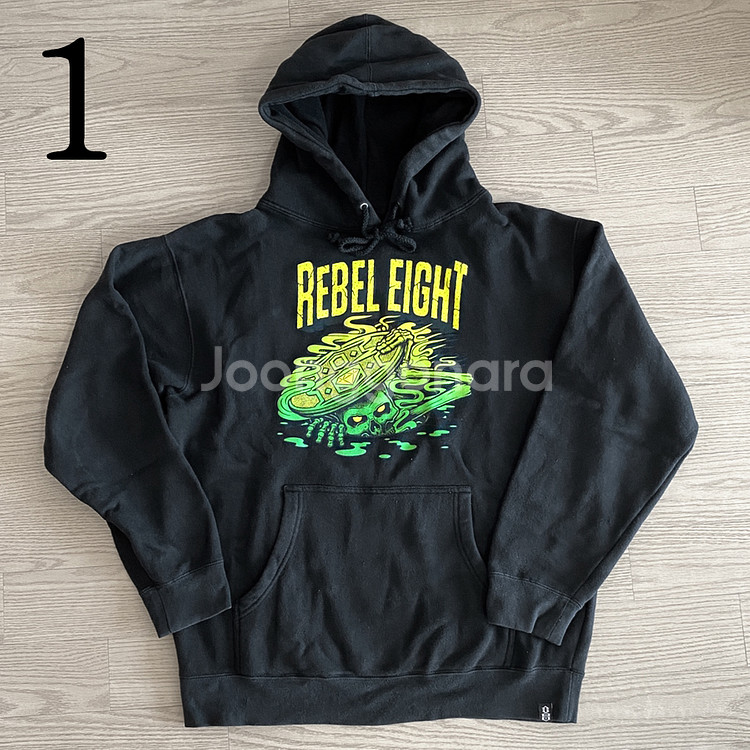 미국 스트릿 브랜드 기모 후드티 REBEL8--1