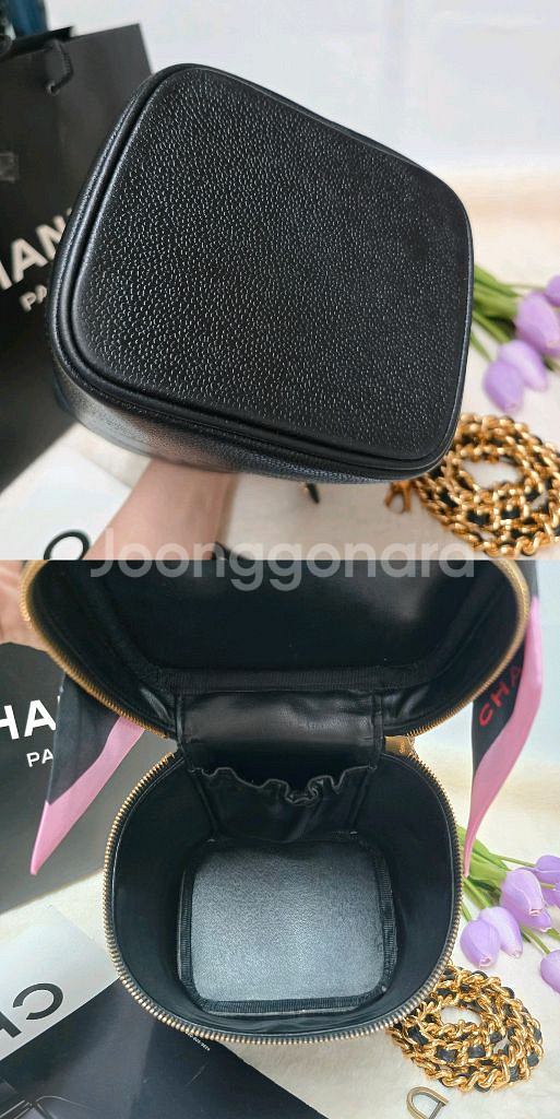 샤넬캐비어베니티백 숄더백 토트백 탭핸들 정품--6