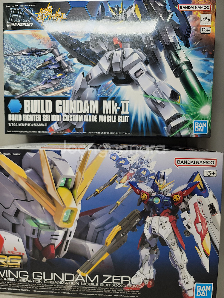 RG 윙 건담 제로 + hg 빌드 건담 mk2--0