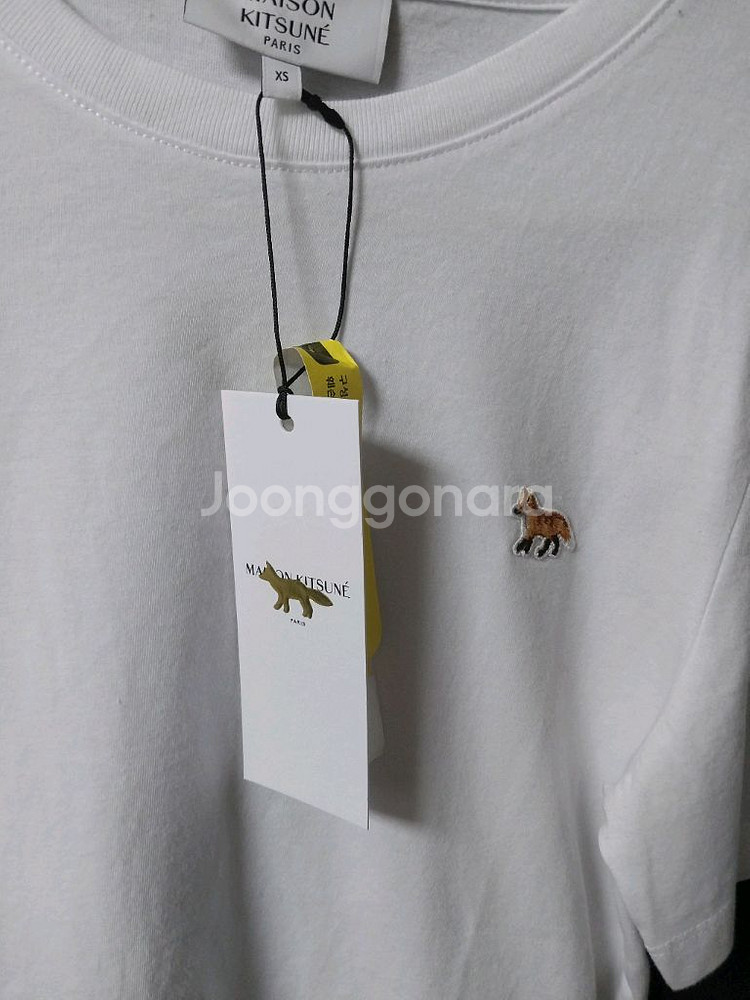 정품 메종키츠네 화이트 폭스 새상품 55--0