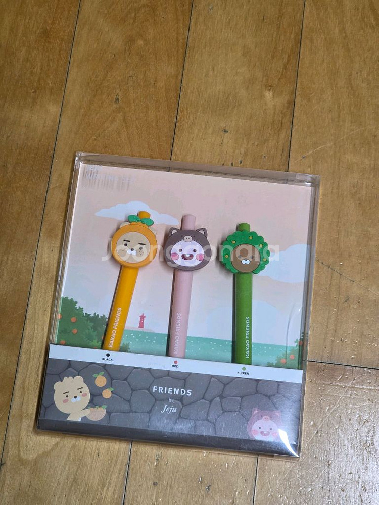 카카오프렌즈 학용품, 춘식이피규어, 한라봉 젤펜--0