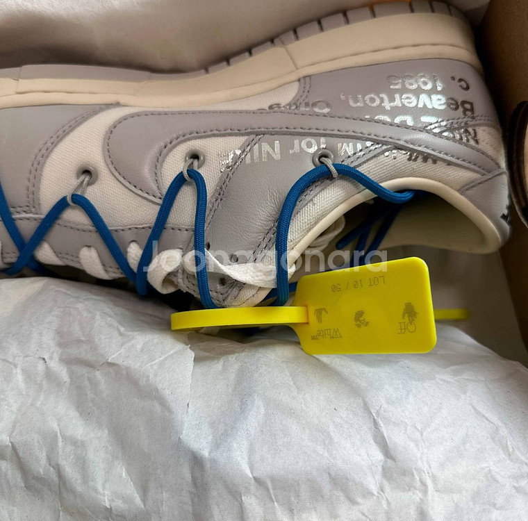 [310]나이키 덩크로우 오프화이트 로트10--5