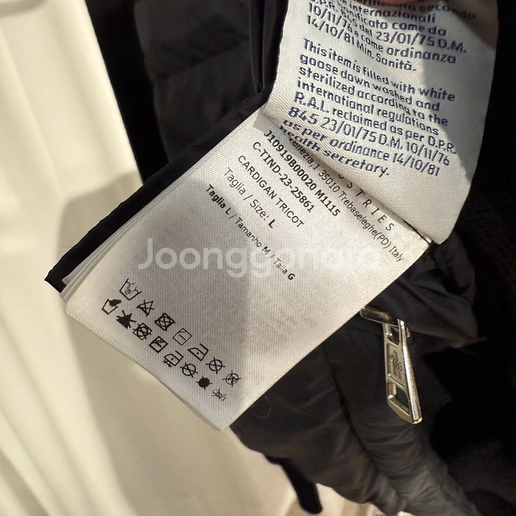 (L)몽클레어 니트패딩 블랙--3