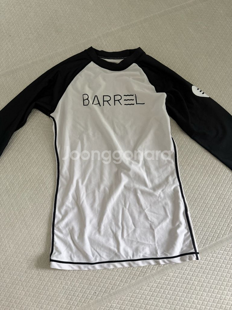 배럴 배색 래쉬가드 여성 스몰사이즈--0
