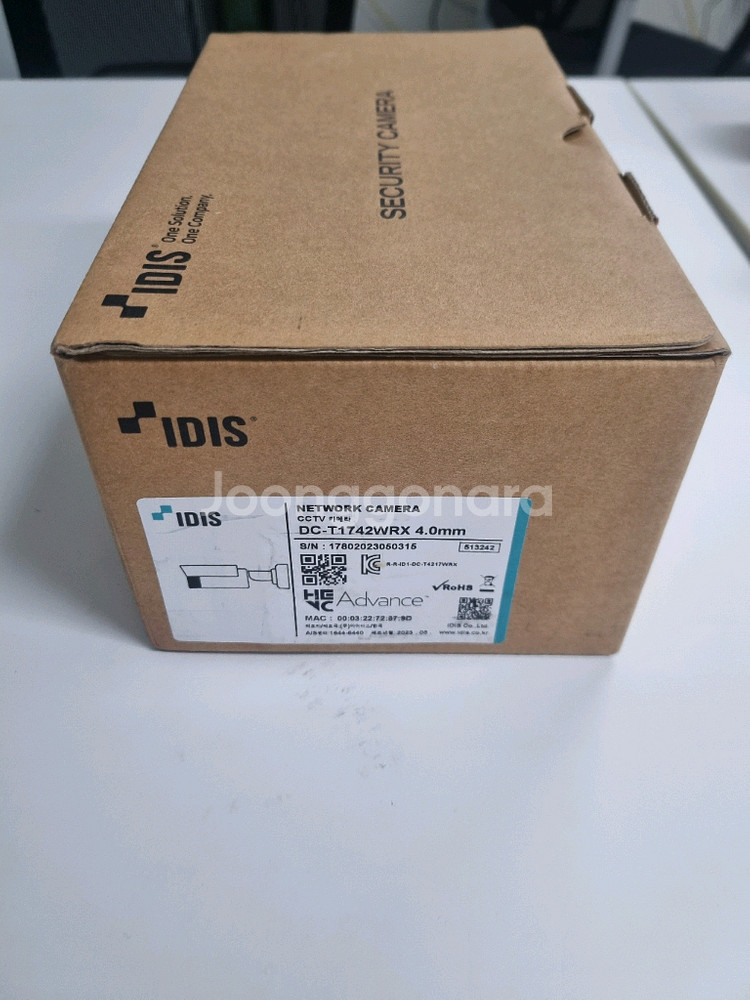 아이디스 DC-T1742WRX 4.0mm 미개봉 새상품--2