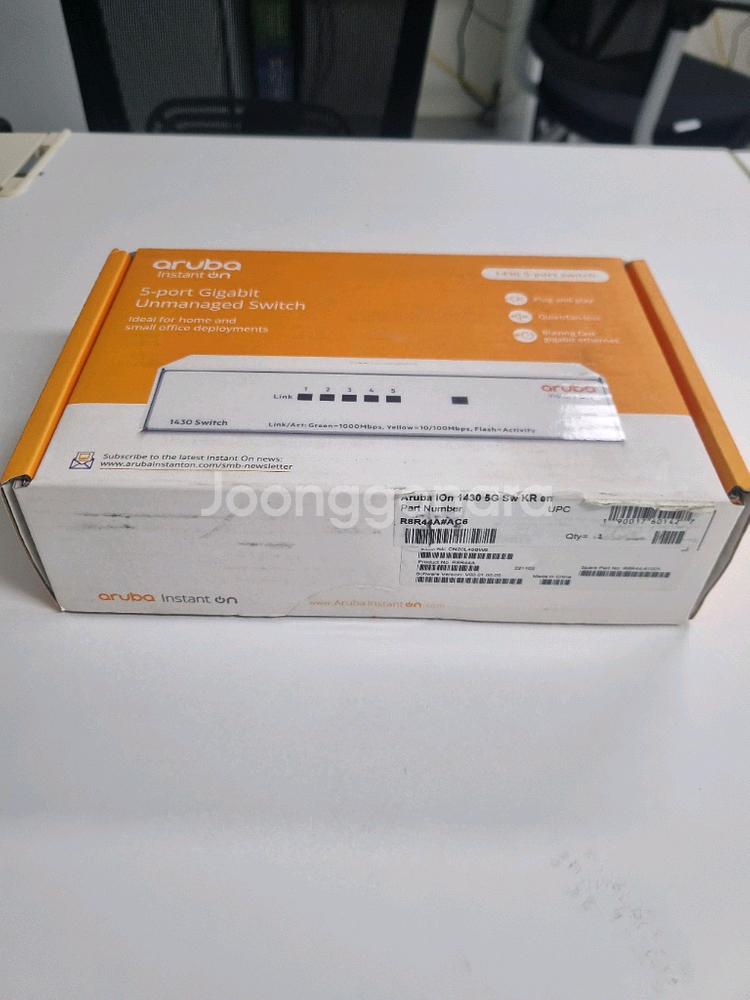 HPE Aruba 1430 5G 5포트 스위치 새제품--0