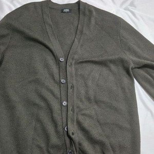 무탠다드 미니멀 가디건 반다이크 브라운