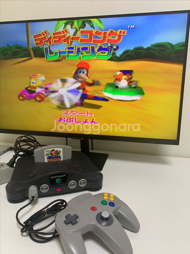 닌텐도64 본체 + 디디콩레이싱 팝니다--8