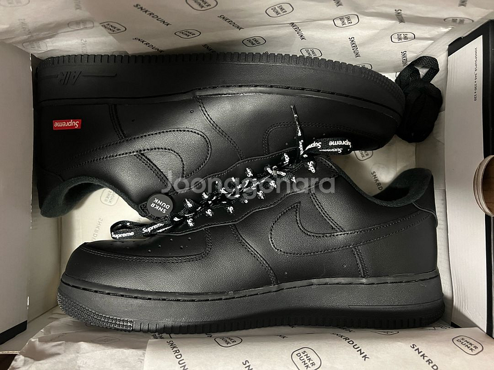 슈프림 포스 블랙 295 사이즈 새상품 팝니다--0