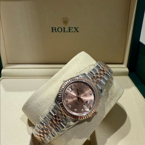 데이저스트 레이디저스트 로즈골드 콤비 별다이아 28mm