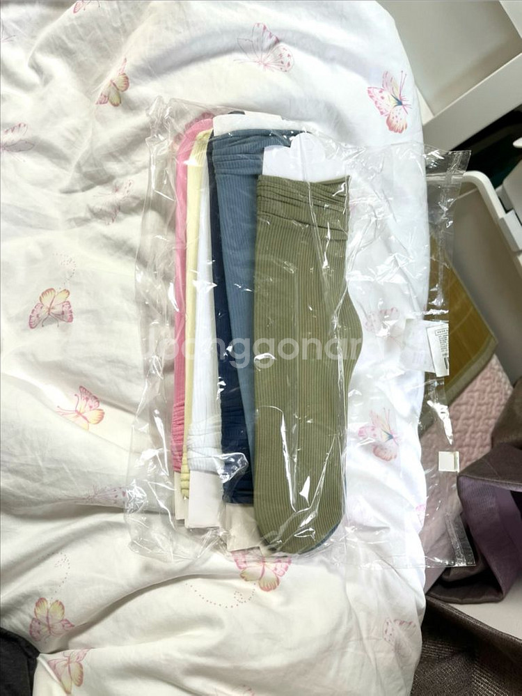 쿨 골지 장목 양말 세트 (새상품)--0